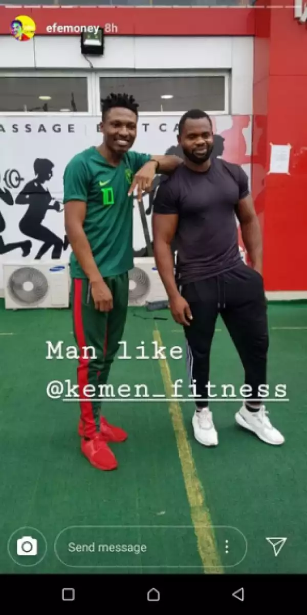 Fun Photos Of Efe And Kemen Working Out